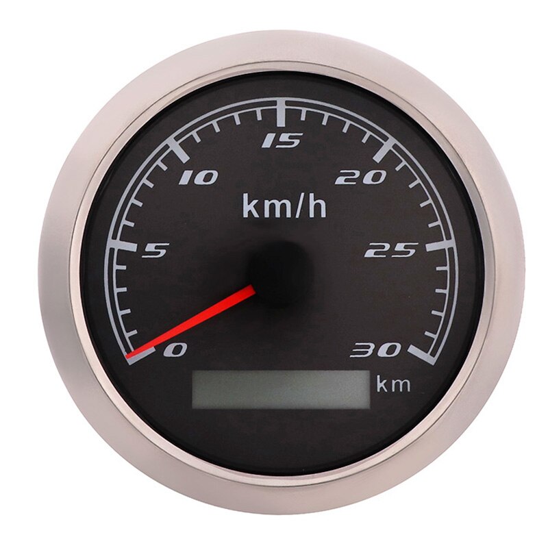 Velocímetro Digital para coche y barco, medidor de velocidad de 85mm, 30 KM/H, odómetro sin Antena GPS para camión, ATV, motocicleta marina: BS 30kmh