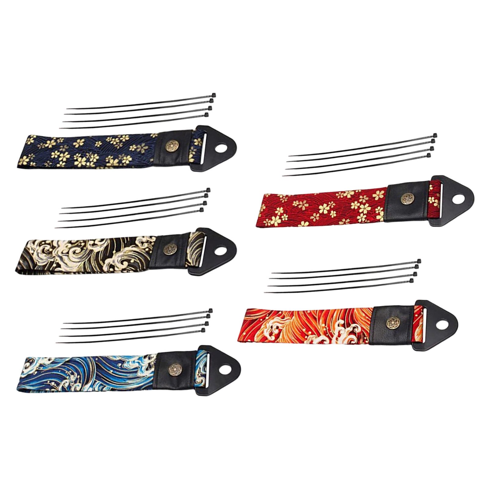 Correa de remolque de carreras, cinta decorativa con gancho, cuerda de remolque de estilo japonés antiguo de la suerte para el hogar, horquillas delanteras del coche