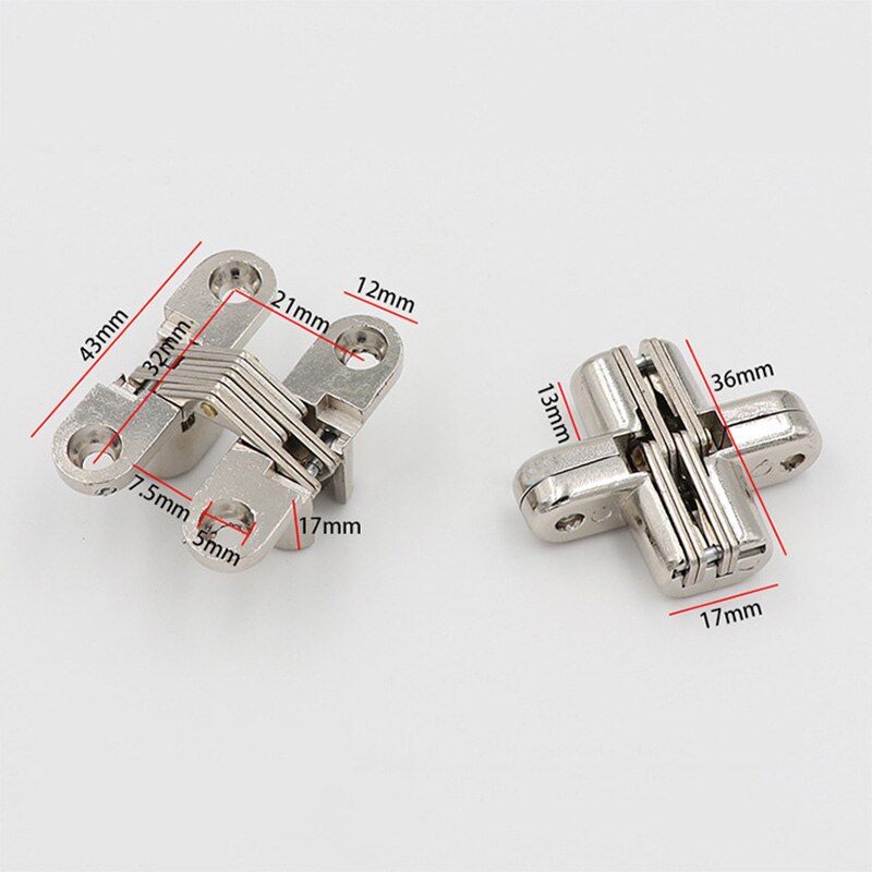 1 5pcs Concealed Invisible Cross Hinge For Cabinet Grandado