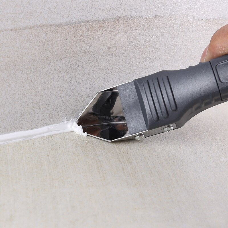 Espátula selladora de silicona 3 en 1 para ventanas, raspador de Metal, utensilio para quitar masilla o cemento, herramientas manuales de limpieza