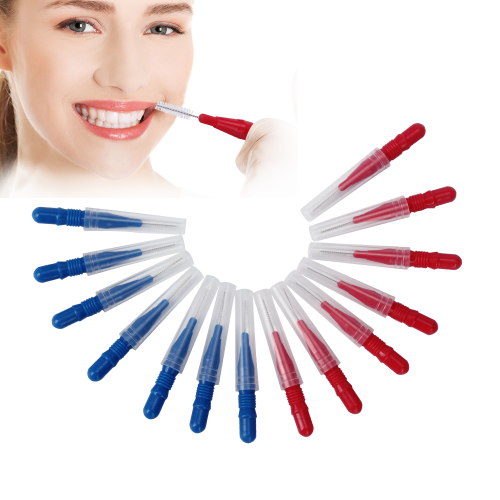 20 Teile/los Zahnseide Gummi Massagegerät Mundpflege Interdentalbürste Zähne Interdentalbürsten Weiche wählt Zahnstocher Zahnbürste