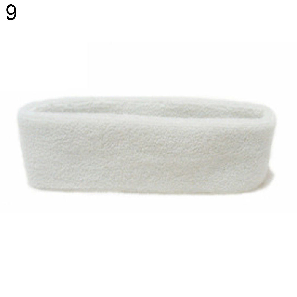 1pc Unisex Sports Yoga Sweatband Headband For Men Sweatband Women Yoga Hair Bands Gym Stretch Head Band Hair Band: White