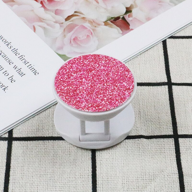Universal- Telefon Halfter Ausbau Diamant telefon griff telefon Finger Ring für Auto praktisch Halfter Telefon Stehen: Rosa