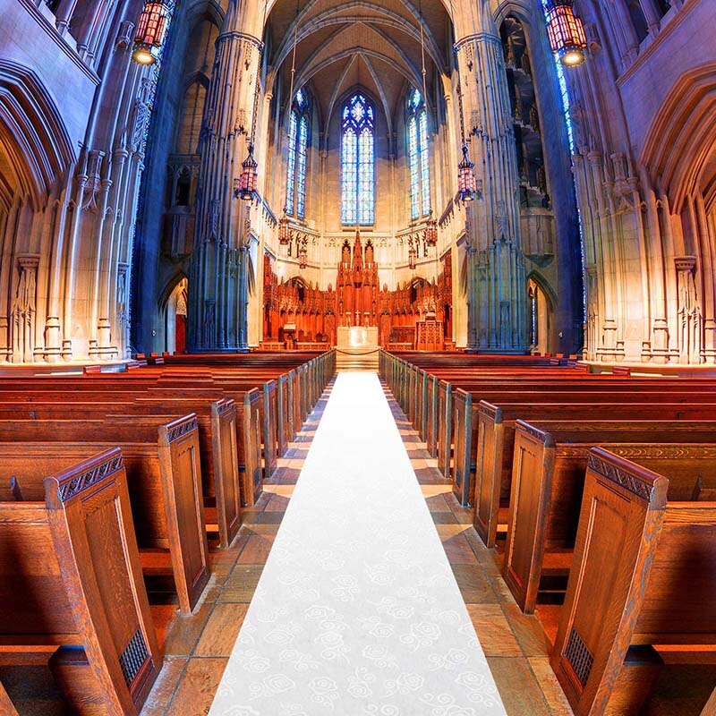 Aisle flower White Runners Wedding Accessories Aisle Runner Carpet Rugs for Step Display Ceremony Party Supply Aisle Runner