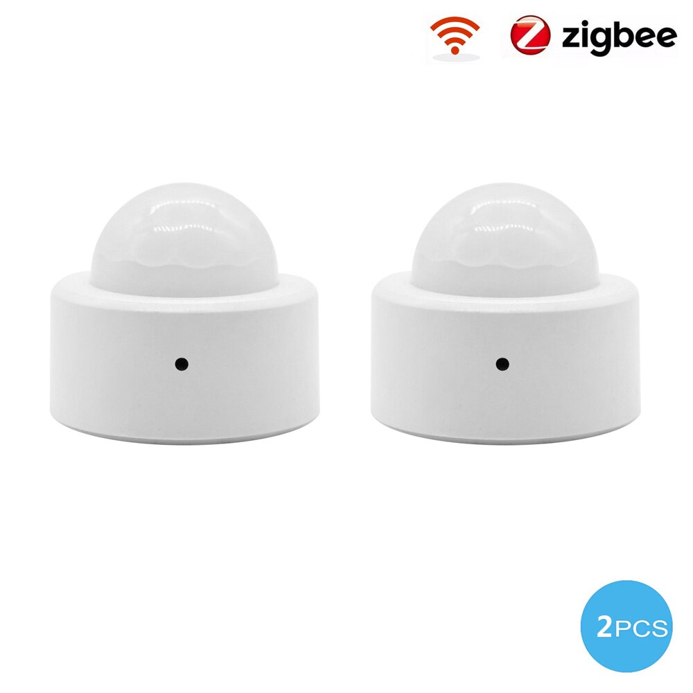 Tuya Smart Zigbee Pir Human Body Motion Sensor Draadloze Infrarood Detector Security Inbreker Huis Alarm Compatibel Smart Leven App: 2PCS