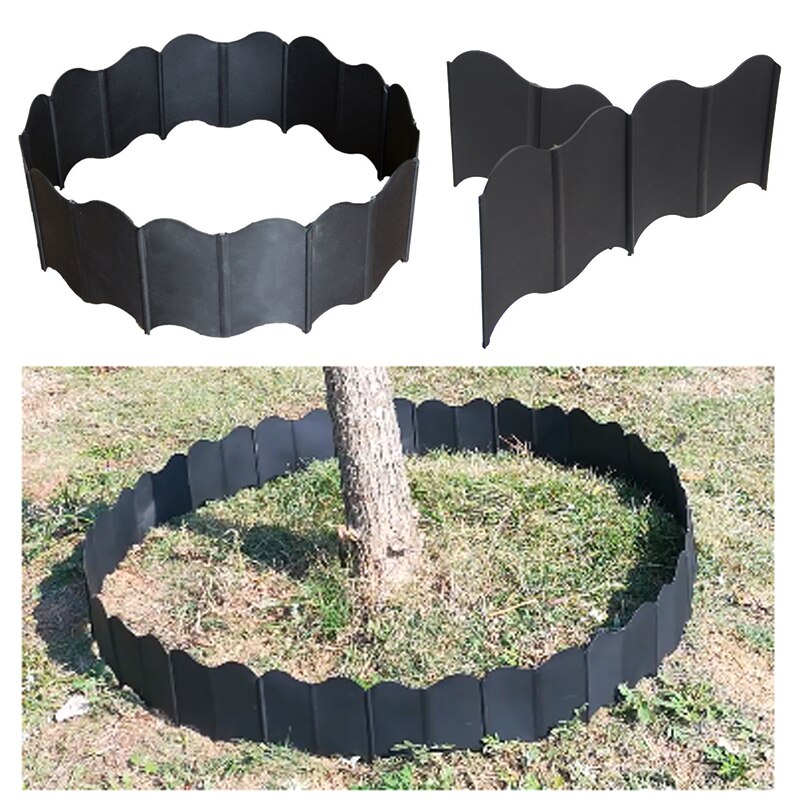 20 stk/sett plast hage hagearbeid lite gjerde tre blomsterplantegjerder montere lbshipping