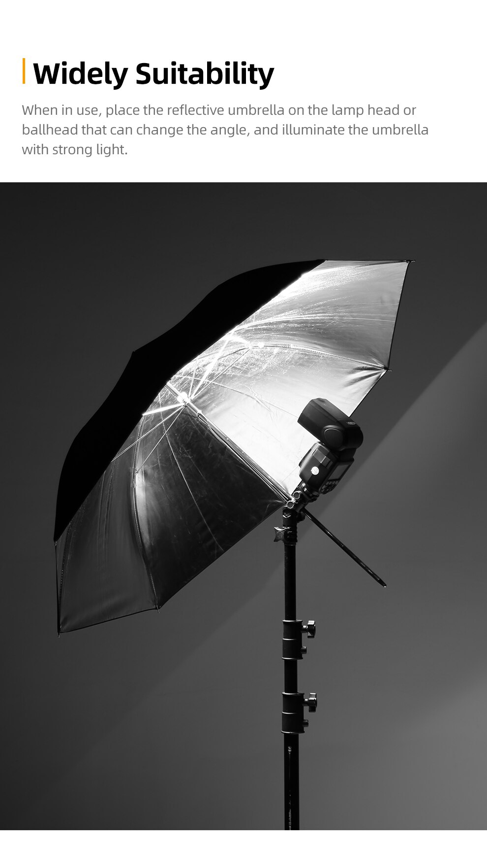 Godox 33 &quot;84Cm Reflector Paraplu Photo Studio Flash Light Korrel Black Silver Umbrella