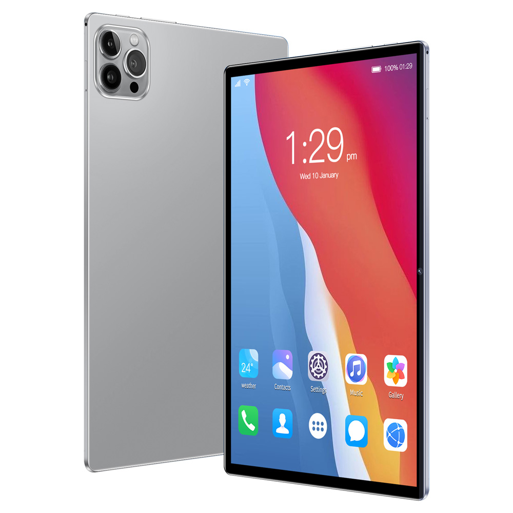 10.1 -tums android 11 surfplatta med 4gb+64gb x 1080p, 5000 x 1080p, 1280 x 800 ips fhd-pekskärm, 2mp+5mp kameror och bluetooth.