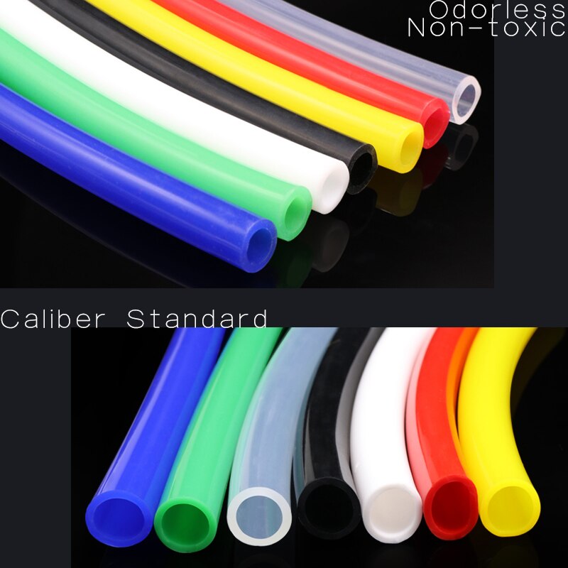 2x4 Silicone Tube ID 2mm OD 4mm Flexible Rubber Hose Thickness 1mm Fo Grade Soft Milk Drink Pipe Water Connector Colorful