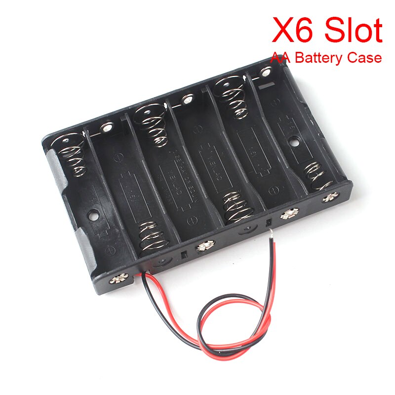 neue 1 2 3 4 8 Slots AA Batterie Fall Box AA LR6 HR6 Batterie Halter Lagerung Fall Mit blei Draht Bateria Schutz Container: Rosa