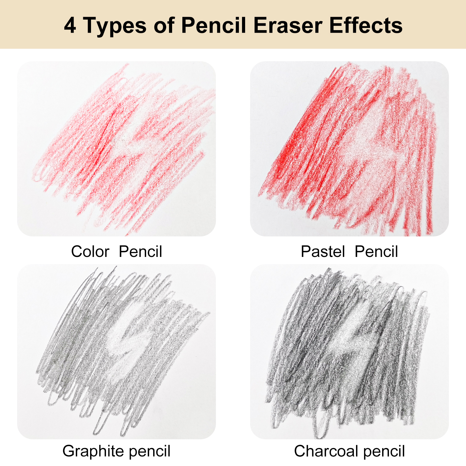 Detail Eraser Pencil-3/5/10pcs Eraser Pencils with Brush,Erasing Small Details or add Highlights for Charcoal Pencil Drawings