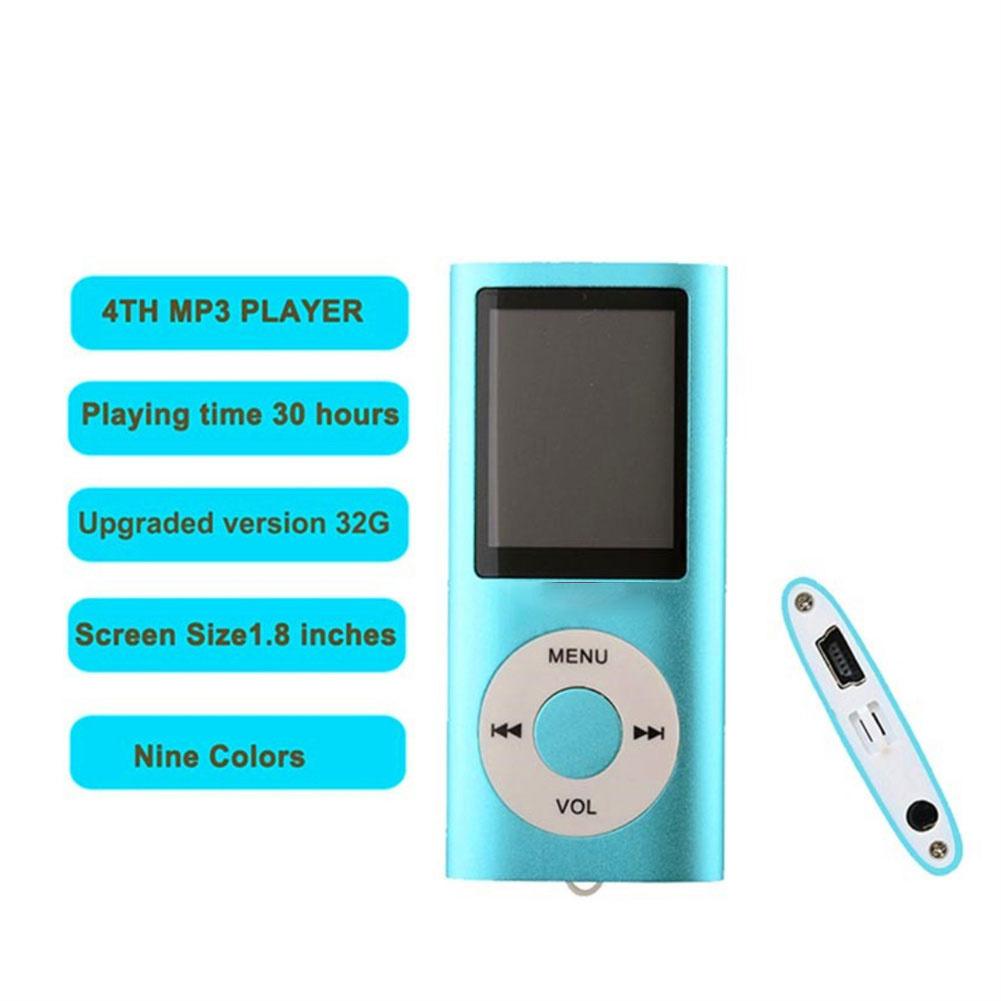 1.8-inch Mp3 Player Music Playing Built-in Fm Radio Recorder Ebook Player With Headphones Usb Cable
