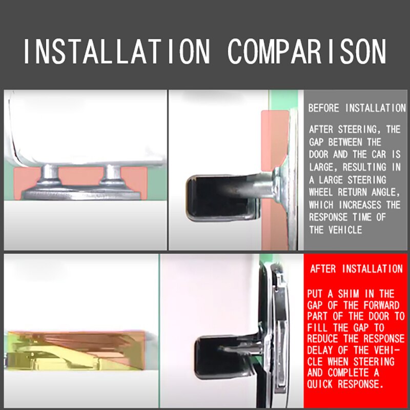 TRD Door Stabilizer Door Lock Protector Latches Stopper Covers for Toyota Land Cruiser LC200 Alphard Vellfire