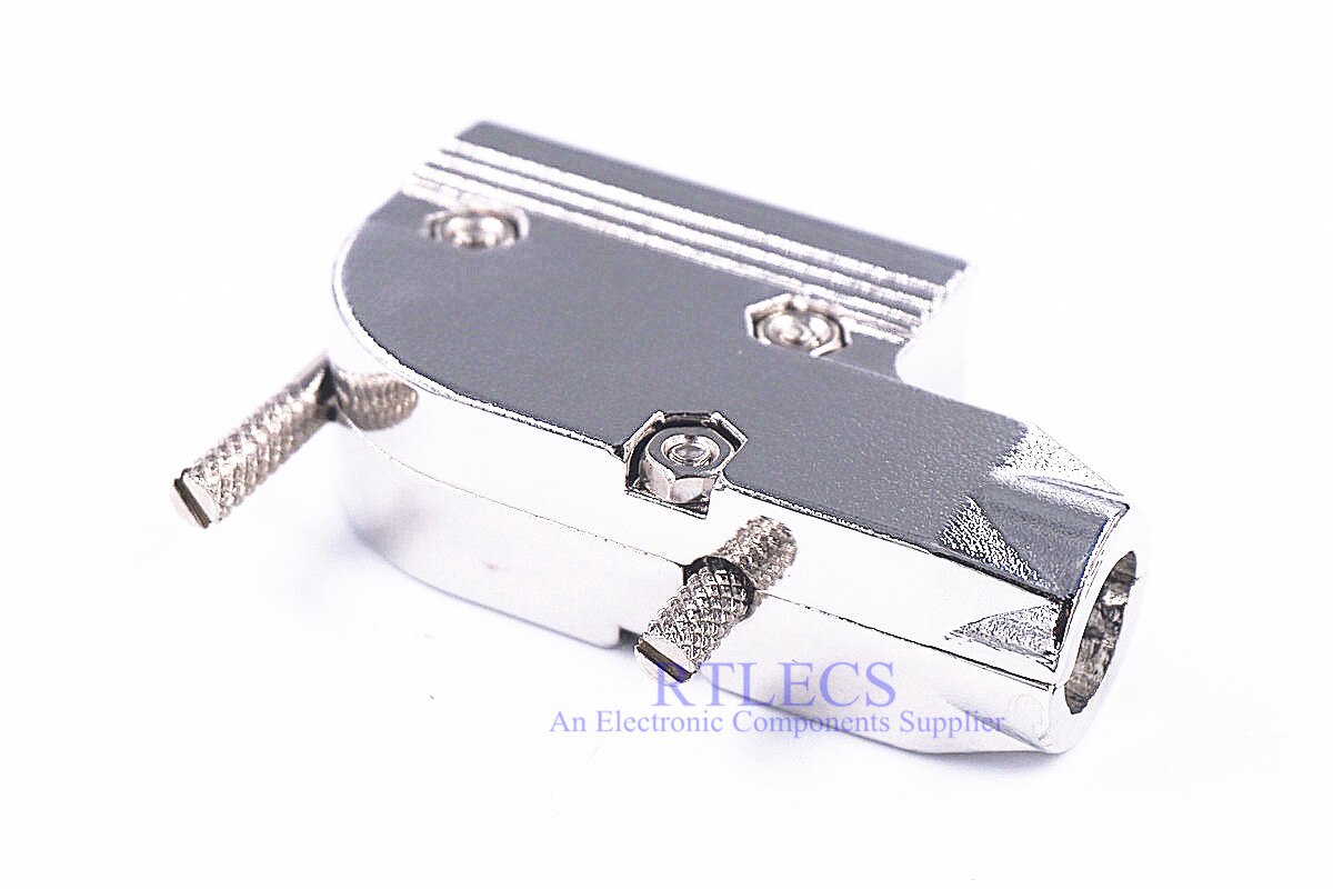1 stuk D-Sub Connector Kap 15 Pin 26 Pin 3v3 3w3 7w2 11w1 90 Graden Kabel Exit Montage hardware 2 Backshell Shield Zinklegering