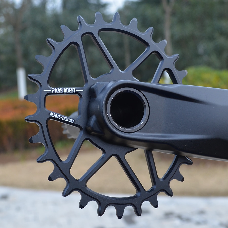 Pass quest offset 0mm gxp oval smal bred kedjekrans vevsats för sram  xx1 x01 mtb mountainbike kedja hjul cykel gear 30-42t