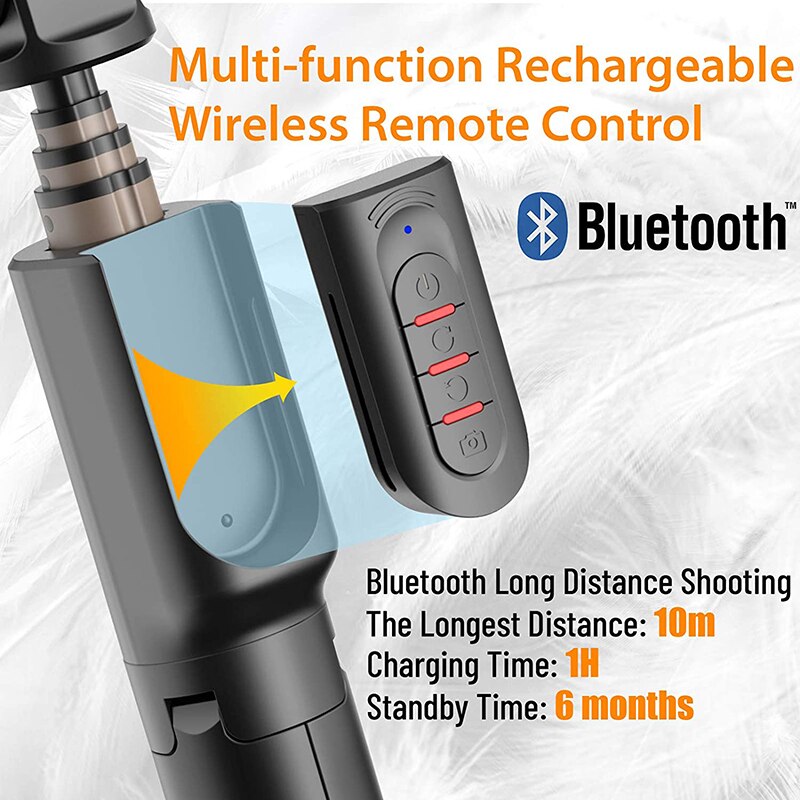 Handheld Gimbal Stabilizer Bluetooth Selfie Stick Anti-Shake Tripod Adjustable Selfie Stand For iPhone Android phone