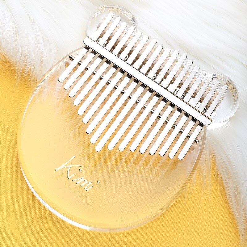 Kimi Kalimba acrylique 17 clé Transparent pouce Piano doigt Piano avec accordeur marteau bâton Kalimba étui arc-en-ciel Kalimba