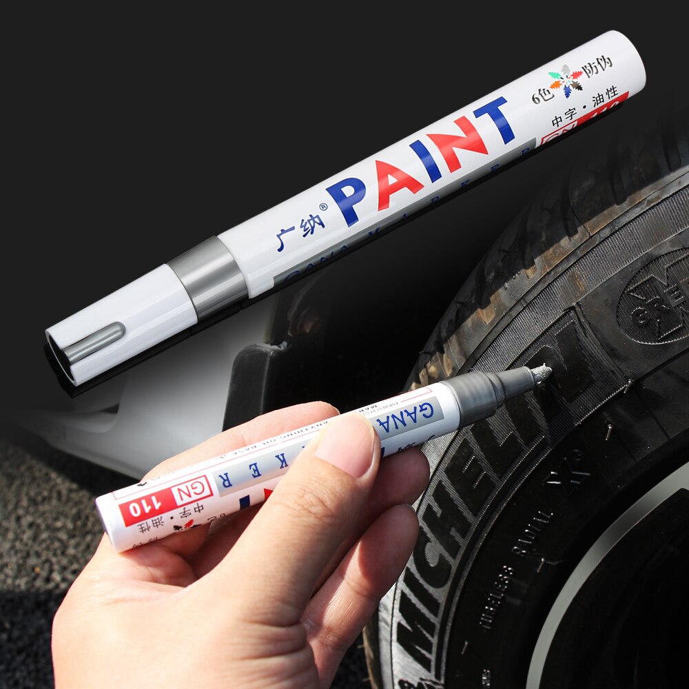 Vandtæt gummi permanent maling pen pen bildæk miljømæssige dæk maleri