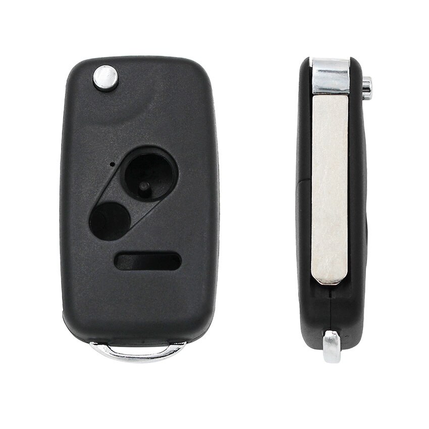 3- knops opvouwbare sleutelbehuizing met afstandsbediening, klapsleutelbehuizing, slimme autosleutelhoes voor honda odyssey lx ridgeline accord civic cr-v pilot fit