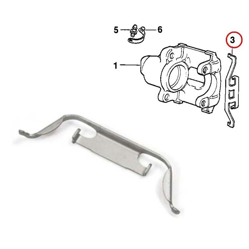 Voor-Bmw E38 E39 E53 Set Van 2 Remblokken Klemmetjes 34111163488