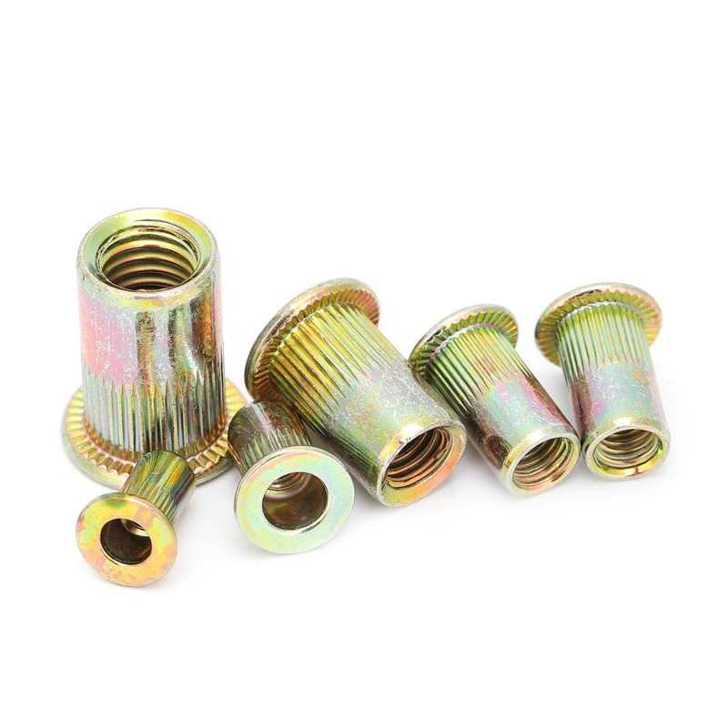 thread repair tool kit Mixed Zinc Plated Rivet Nut Threaded Rivet Insert Nut M3/4/5/6/8 stainless steel insert