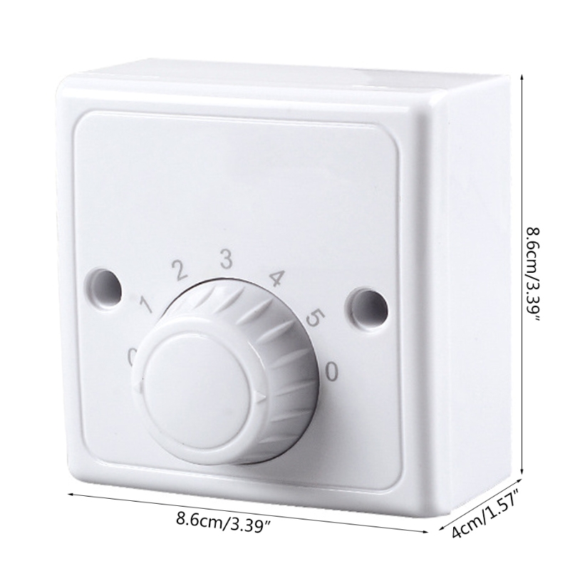Universele Opbouw Plafond Ventilator Snelheidsregelaar Ventilator Snelheid Schakelaar Vijf-Speed Elektrische Ventilator Schakelaar Vierkante Dropshippi
