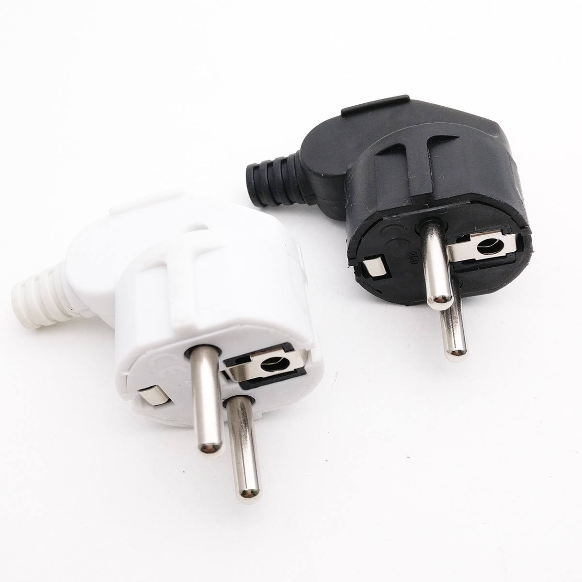 Black/White PVC shell wiring assembly Inlet European German standard rewireable power Plug detachable plug 16A 250V