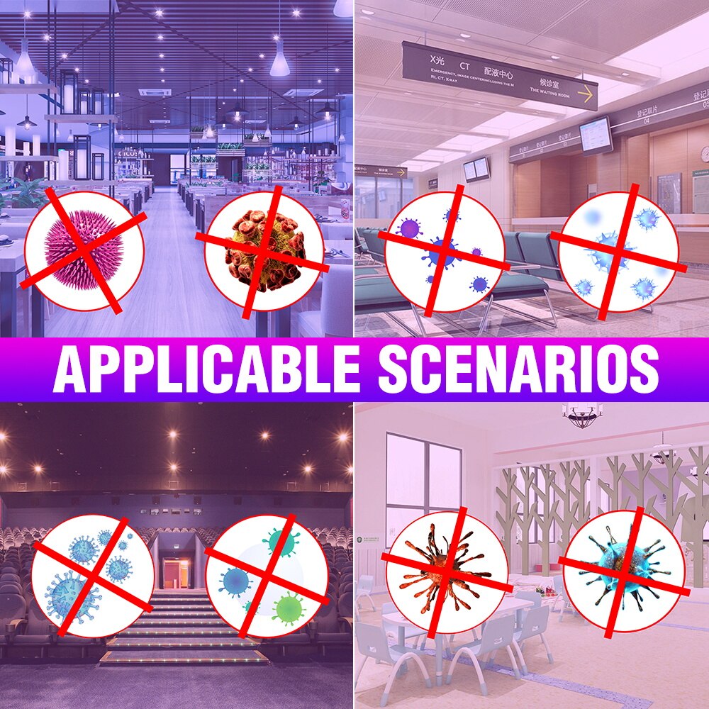 Lampada germicida UV portato E27 luce di desinfezione Ultravioleta 220V portato UVC Sterlizer lampadina di mais lampada 9 18 portato disinfezione per la casa