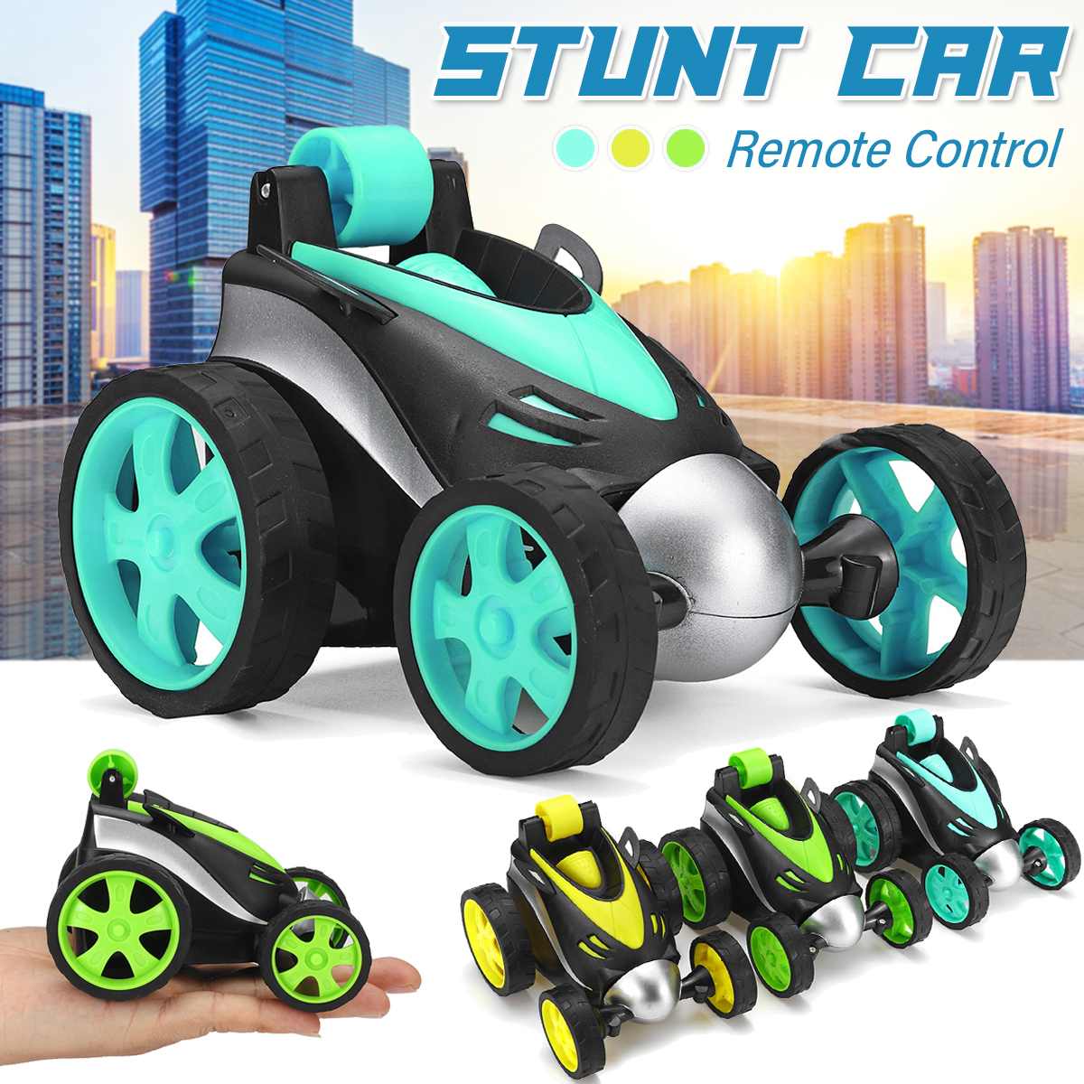 Draadloze Stunt Rc Auto High-Speed Reverse Auto 360 Roterende Afstandsbediening Auto Dansen Rijden Speelgoed Speelbal Auto 'S Voor kids