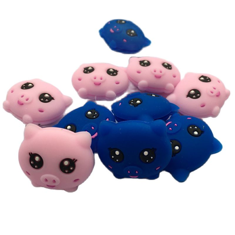 2016 Bonito pink & blue pig NEW engraçado Tennis Vibração Amortecedor/Amortecedor De Tênis (50 pçs/lote)