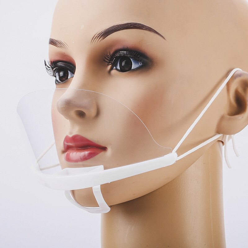 Masque Transparent Anti-Buée Réutilisable - Pour Restauration, Cuisine - 10 Pièces - Confortable Et Respirant