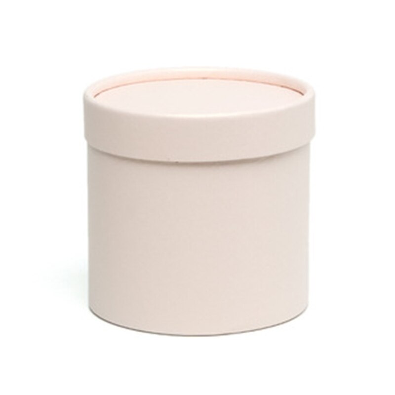 Box with Lids for Cardboard Flower Boxes Cylindrical Packaging Floral Paper Box Bucket Wedding Valentine’s Day: Pink