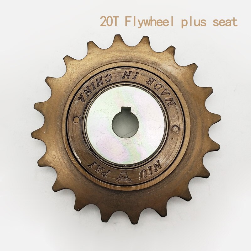 16T 18T 20T 22T Ebike Vrijloop Met Adapter Base Voor Unite Motor 1/2 "X" 1/8 "Chain Fit #410 Fietsketting Voor Links Drive Motor: 20T  Flyw plus seat