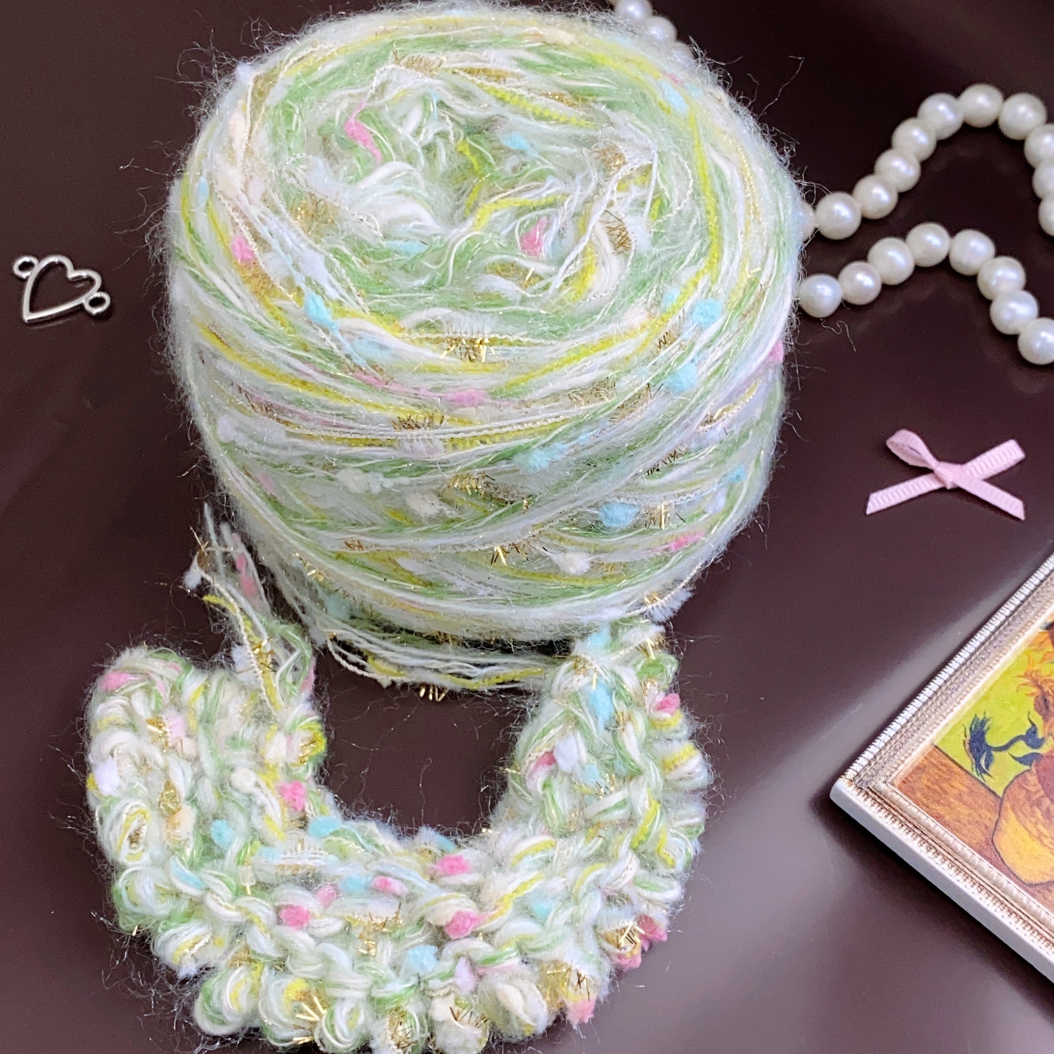 80g Hand Mixed Yarn for Knitting Fancy Knit Yarn Hand Crochet Thread Yarn Mix Crochet Line Handmade Bag Sweater: Blue