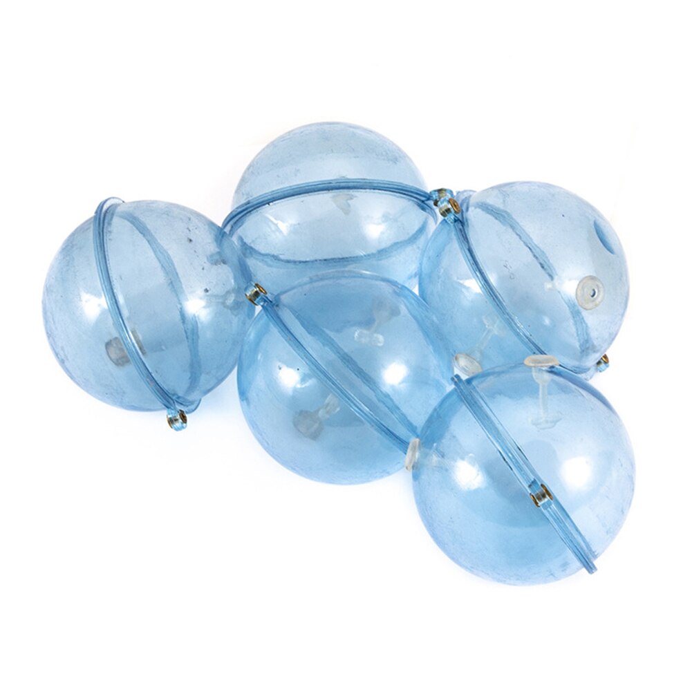Ensemble de 5 flotteurs de pêche portables en ABS, boules d&#39;eau, à bulles, accessoires pour la pêche en mer, appâts pour la flottaison du pain: 47mm