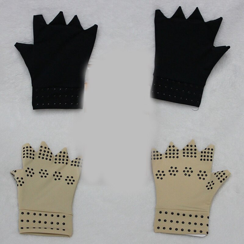 Netic Anti Artritis Gezondheid Compressie Therapie Handschoenen Vingerloze Handschoenen Gezondheid Handschoenen-Zwart