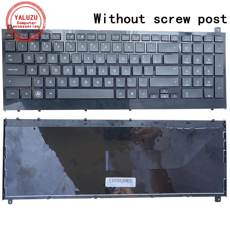teclado de ee.uu. para HP, para probook 4520, 4520S, 4525S, 4525, teclado para ordenador portátil en negro y inglés con marco
