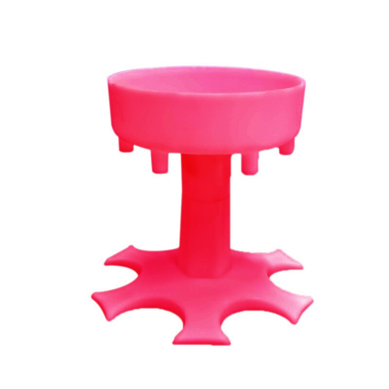 Bar Cocktail Glass Dispenser 6 Shot Glass Dispenser Holder Whiskey Beer Wine dispenser Home Bar Party Games Bar Accessories: red without cup