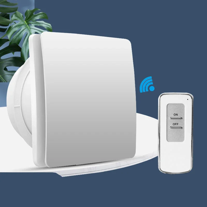4/6 inch hoge snelheid afzuigventilator toilet keuken badkamer hangende muur raam ventilator afzuigkap met afstandsbediening