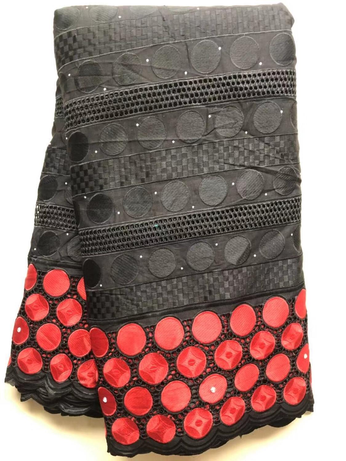  Swiss Voile Lace In Switzerland High  African Cotton Lace Fabric With Stone For Nigerian Every Dress Party YLL4399