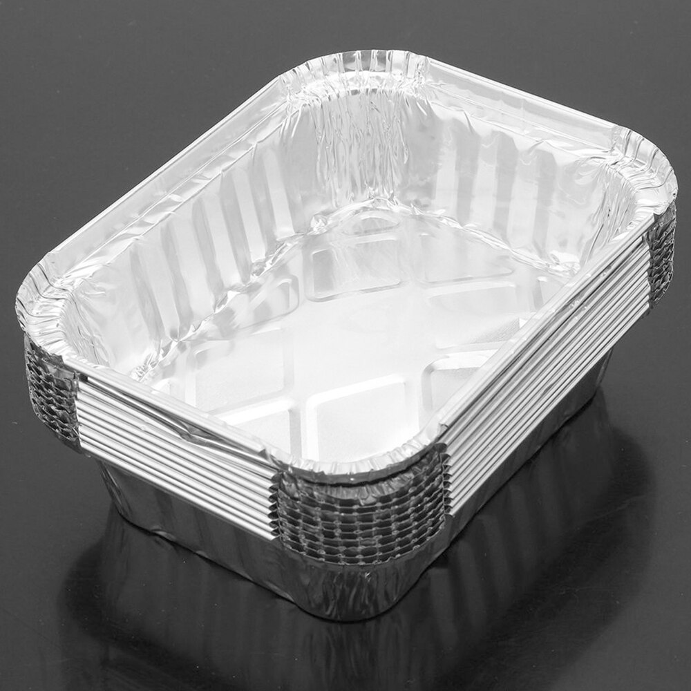 20 Teile/satz Einweg BBQ Tropfen Pfanne Nicht-Stock Aluminium Folie Kasten Wärme-beständig Grill Zinn Tablett Camping draussen werkzeuge Zubehör