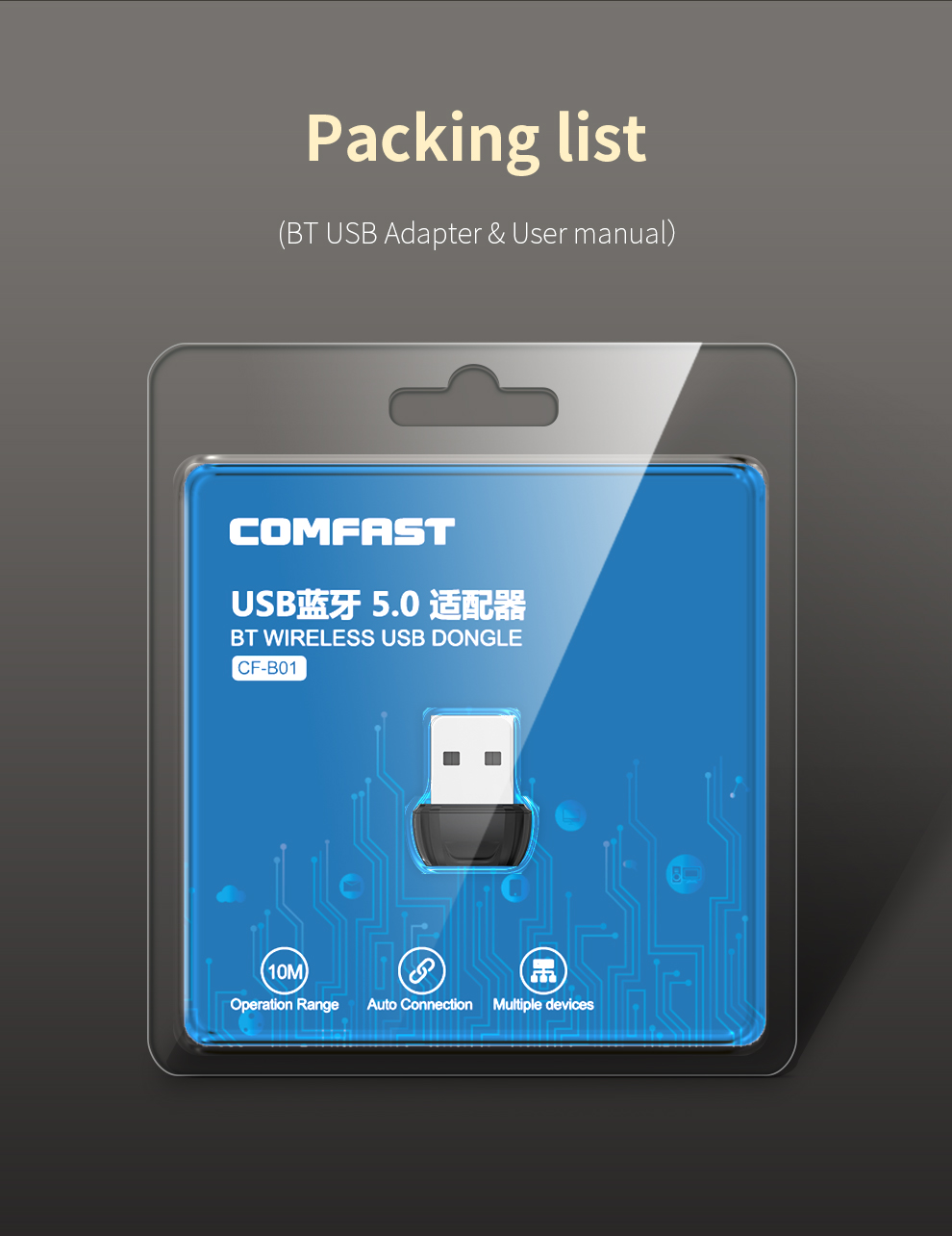 Adaptador Bluetooth BT 5,0 USB, miniadaptador inalámbrico USB, transmisor y receptor Bluetooth, auriculares para ordenador portátil, mini emisor BLE