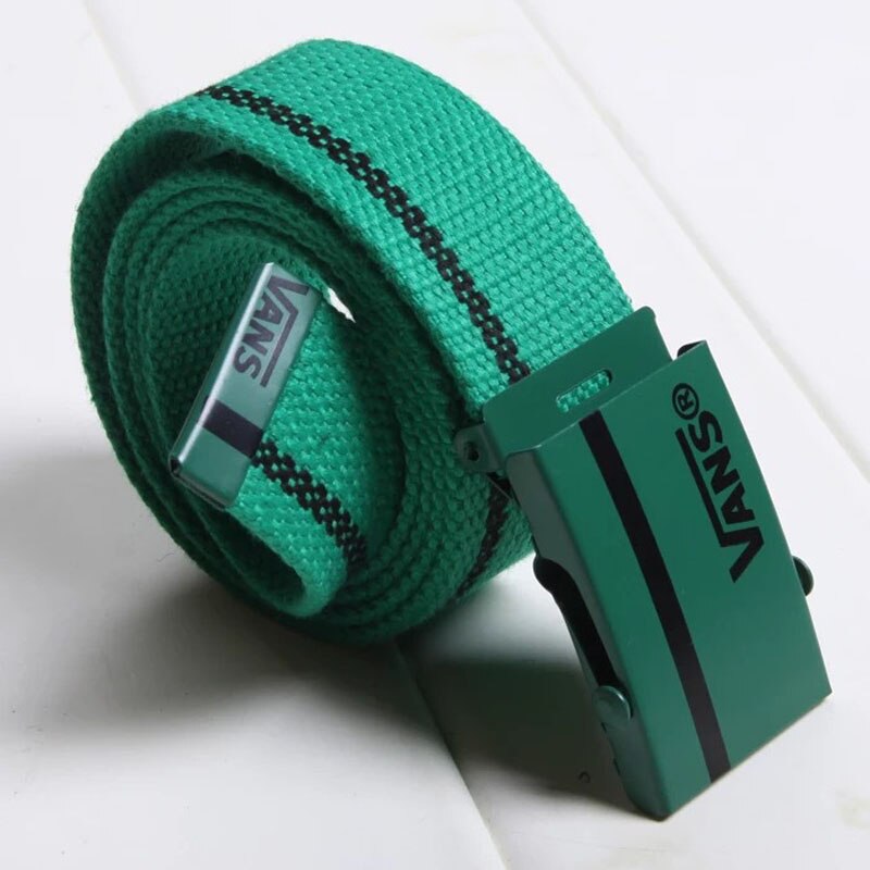 Hommes femmes ceinture ceinture 110cm noir blanc Plaid ceinture toile damier ceintures Cummerbunds toile taille ceintures décontracté damier: Green black