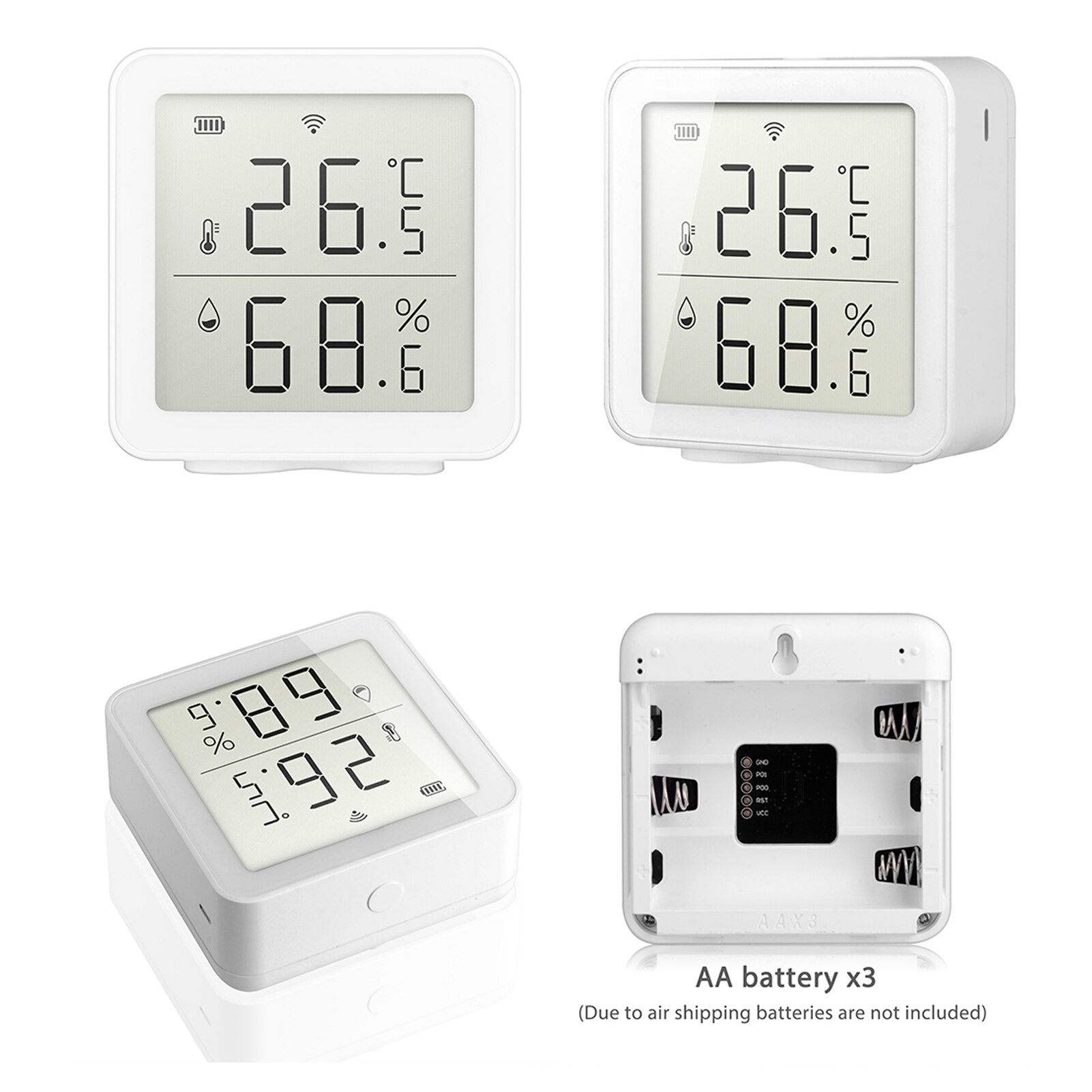 Tuya WIFI Intelligent Thermostat Sensor Wireless Temperature Sensor Home Automation Scene System Compatible with Alexa Smart