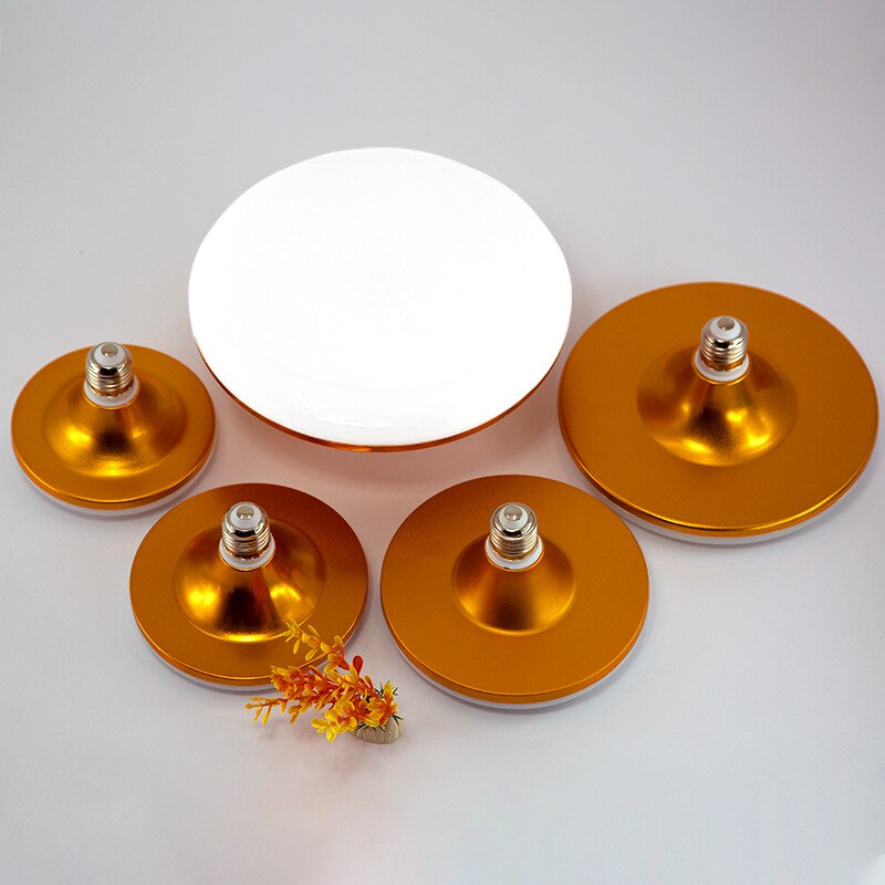 Lámpara LED de plástico con Triple protección UFO bombilla de rosca Edison E27, ahorro de energía, para el hogar