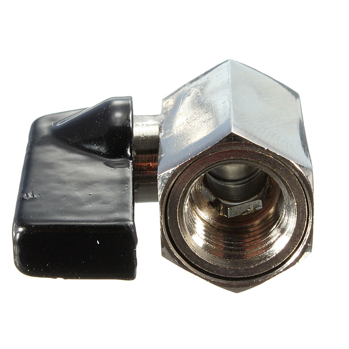 Chrome Brass 1/4inch Bsp Ball Valve Threads Tap Male to Female Air Compressor Hose