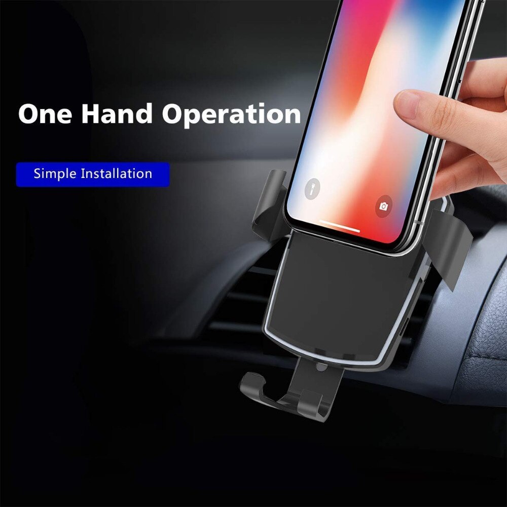 FDGAO SNELLE 10W Qi Wireless Car Charger Air Vent Mount Phone Holder Voor iPhone XS XR X 8 11 samsung S10 S9 S8 Xiao mi mi 9 huawei