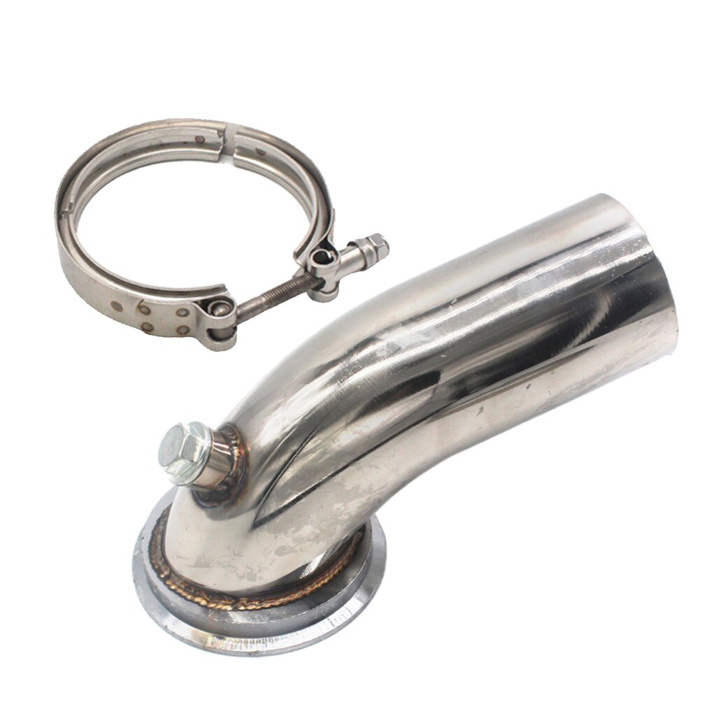 Turbo Exhaust Downpipe Elbow 90 Degree &amp; Hy35 HX He351 V-band Flange Clamp