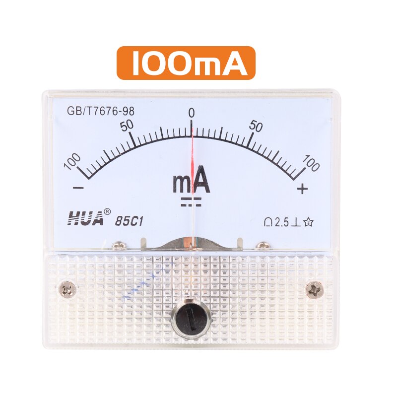 85C1± DC class2.5 The positive and negative table -100uA to +100uA/ -100mA to +100mA/-3A to +3A factory direce sales,±ammeter