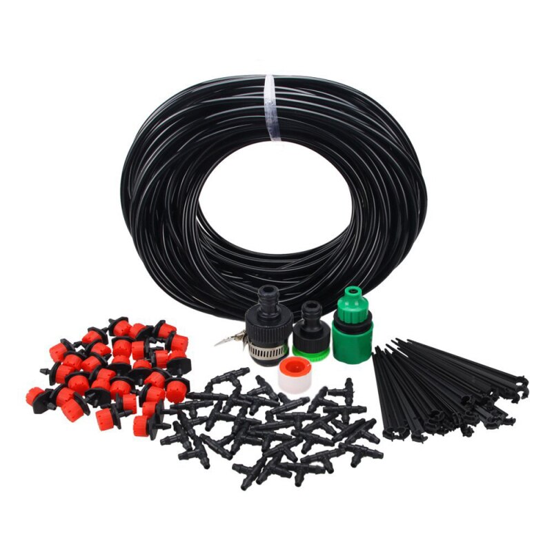5M-25M Automatic Micro Drip Irrigation System Kits Self Watering Garden Hose Kits DIY Irrigation System with Adjustable Dripper